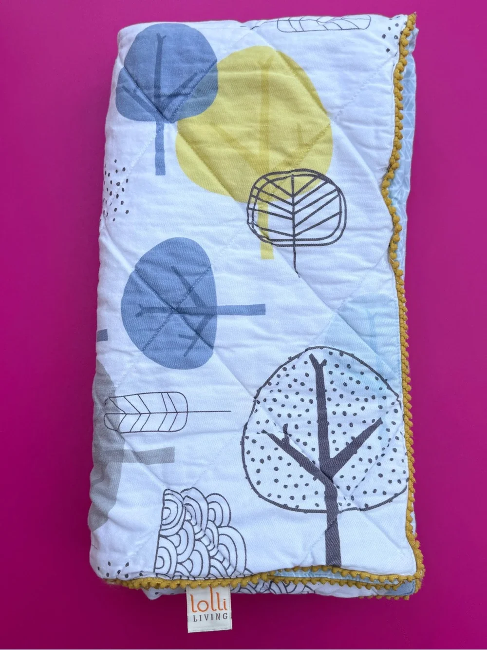 Lolli Living Baby Blanket Trees Nature Themed Nursery Infant Play Mat Blankie